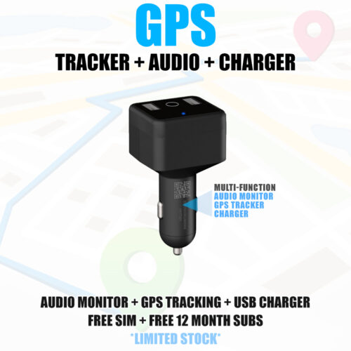 Car Charger Audio Bug with Live GPS Tracking